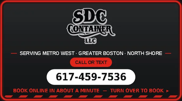 Business card front, red edge.